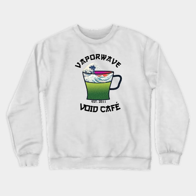 Vaporwave Aesthetic Great Wave Off Kanagawa Cafe Coffee Tea T-Shirt Crewneck Sweatshirt by mycko_design